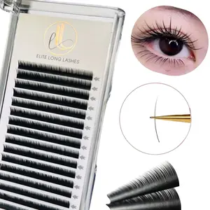J Curl Cashmere Lash Extensions | 0.03 | Matte Black (Bottom Lashes)