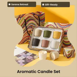 Aromatic Candle set (6 pcs) Decor Decorative