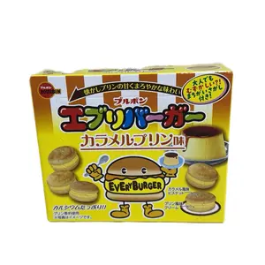 EVERYBURGER Japanese Brand Flan Flavored Treats Chocolate & Biscuit Caramel Pudding Dessert