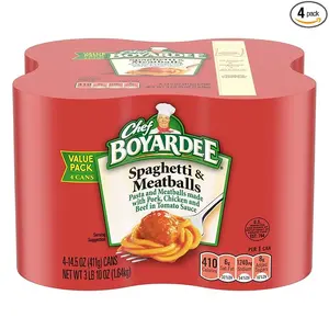 Chef Boyardee Spaghetti and Meatballs, 14.5 Oz Cans, Pack of 4