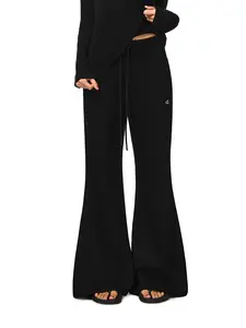 FDR Women's Cozy & Chic Flare Sweatpants High-Waisted Drawstring Pockets for Lazy Days or Casual Outings  Womenswear Bottoms Basic Fit
