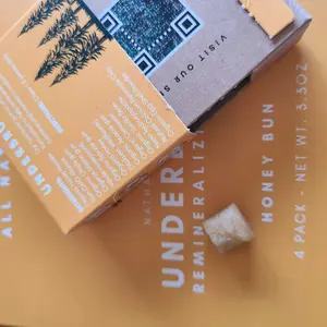 Product Review of Honey Bun  UNDERBRUSH Remineralizing Chewing Gum with Nano-Hydroxyapatite for Teeth and Gum Protection - 30 DAY SUPPLY Sweet Natural from ** L**e w**h J**& I**y