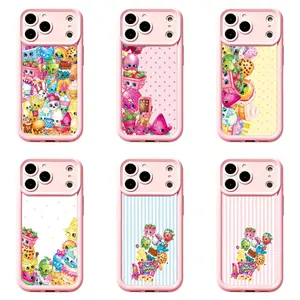 Y2K Coquette Cute Snack Character Phone Case, Shopkins cartoon print Cover, Compatible for iPhone 17Promax 16 15 14 13 12 11 and for Samsung S26-S21, Pastel Girly Aesthetic Protective Case, Perfect Holiday Gift For Her