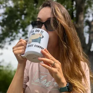 New Arrival: Snorlax-Inspired Handmade Mug for Coffee and Tea Lovers - Drinkware