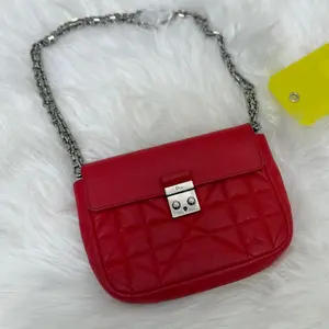 Pre-owned Dior lambskin Crossbody Bags Christian Miss Promenade Pouch Red