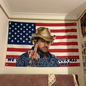 Toby Red White And Blue 250th Anninersary Freedom Flag, Tepastry Flag, 4th July