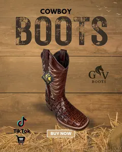 Botas Cocodrilo Café
