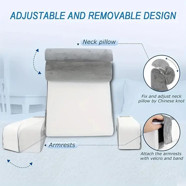 High Density Sponge Filling Reading Gaming Pillow Cushion Back Neck Rest Supporter Use in Bed Sofa Floor Chair