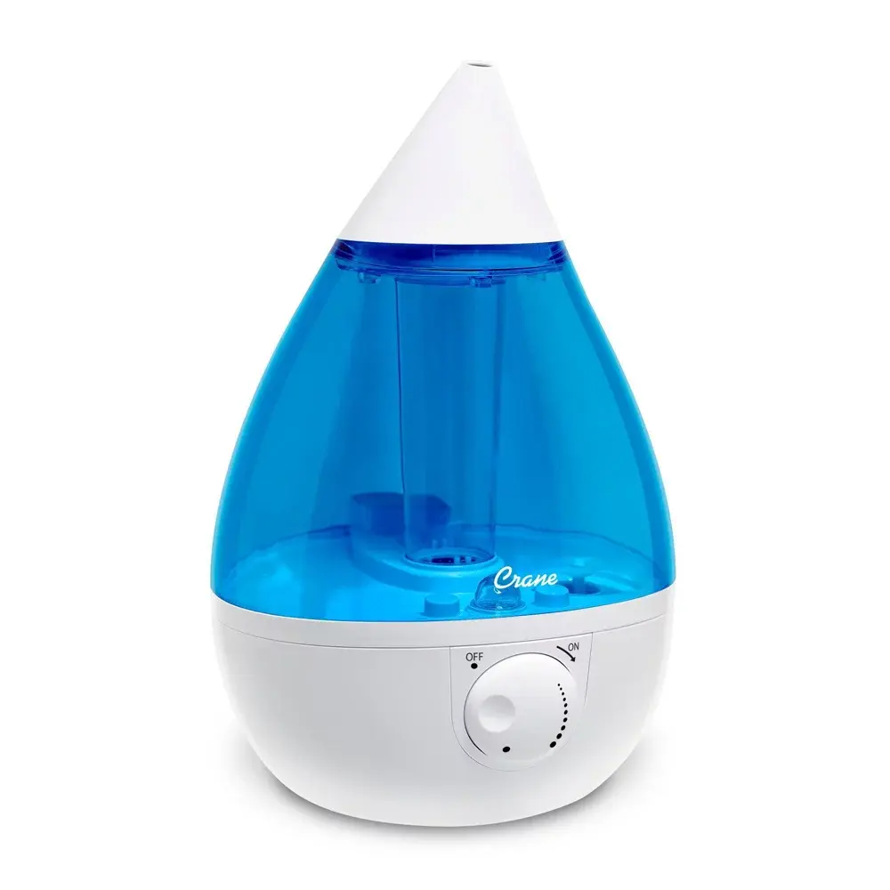 Crane Drop Ultrasonic Cool Mist Humidifier - Blue/White - 1gal Crane Drop Ultrasonic Cool Mist Humidifier - Blue/White - 1gal