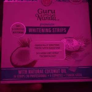 Product Review of GuruNanda Whitening Strips, 7-day treatment (7 Packets - 2 Strips per pack) - Non-Slip, Dry Strip Technology from 𝑵**.