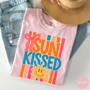 Comfort Colors Summer Sunkissed T-Shirt, Summer Girl Tee, Sweet Summer Time Tee, Beach Life Shirt, Trendy Gift for Women, For Woman