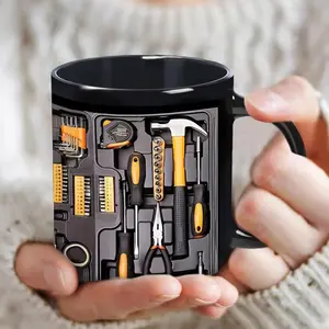 Classic Tool Cup Coffee Mug, Water Cup for Mechanics, Ideal Gift for Repair Workers, Funny Gift Mug, Durable and Stylish Design, Drinkware