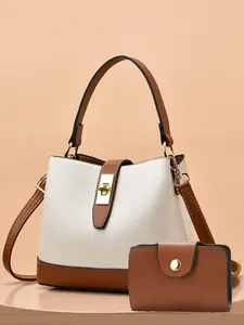 Women's Fashionable Bucket Bag, Casual Solid Color Handbag, Trendy Versatile High-quality Daily Commuting Bag, Girl Fashionable Shopping Bag, Elegant Bags