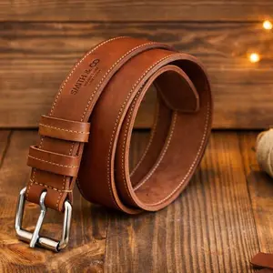 Handmade Full Grain Leather Belt for Men – Premium Durable Leather Belt, Father’s Day Gift for Him, Free personalization