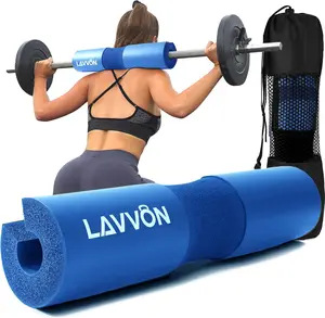 "ACT FAST!" Squat Pad - Foam Barbell Pad for Squats Cushion, Lunges & Bar Padding for Hip Thrusts - Standard Weight Bar Pad - Provides Cushion to Neck and Shoulders While Training