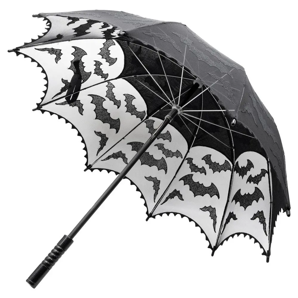 Bat Lace Parasol Umbrella Strap Gothic