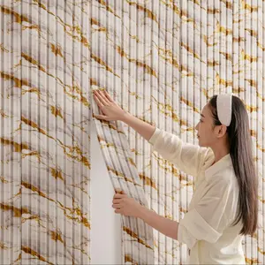 Foam crash wall stickers, self-adhesive lattice crash strips, 6.29 inch x 110.23 inch soft crash wallstickers, 3D self-adhesive grid crash strips, bedroom headboard wallpaper, thickened protective film, thickened foam board, home decoration