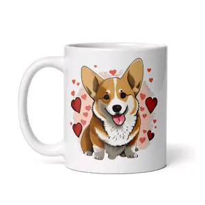 Corgi Coffee Mug, gift for dog lovers, dog mom, dog dad, Christmas gift, Birthday gift, Valentines day gift