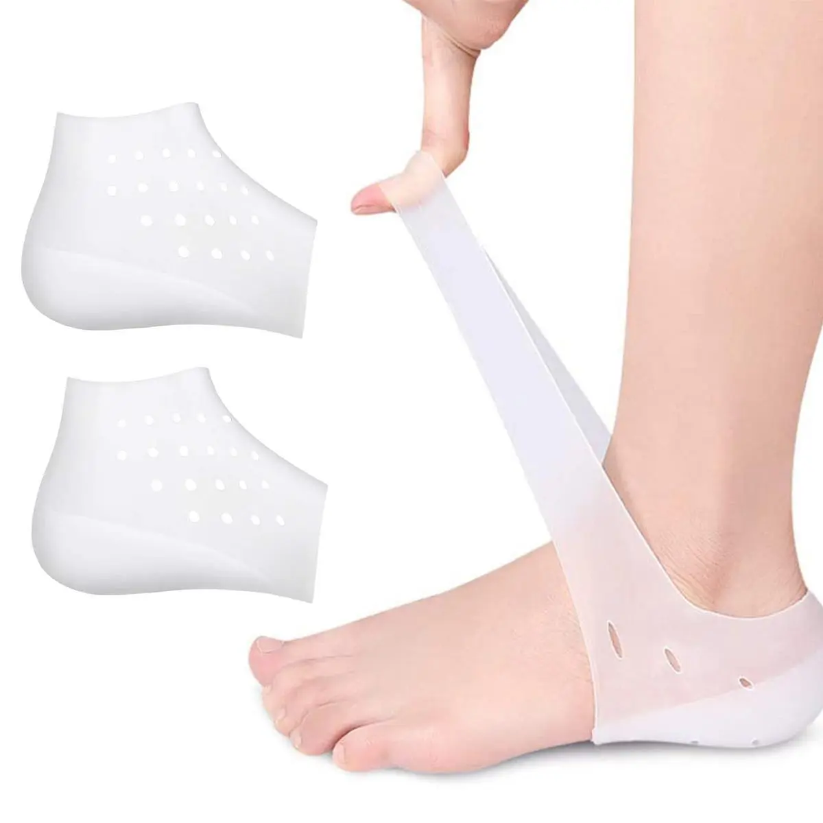 Silicone Heel Protectors Invisible Inner Insole Height Increase Insoles -2.5cm (subject to body weight)