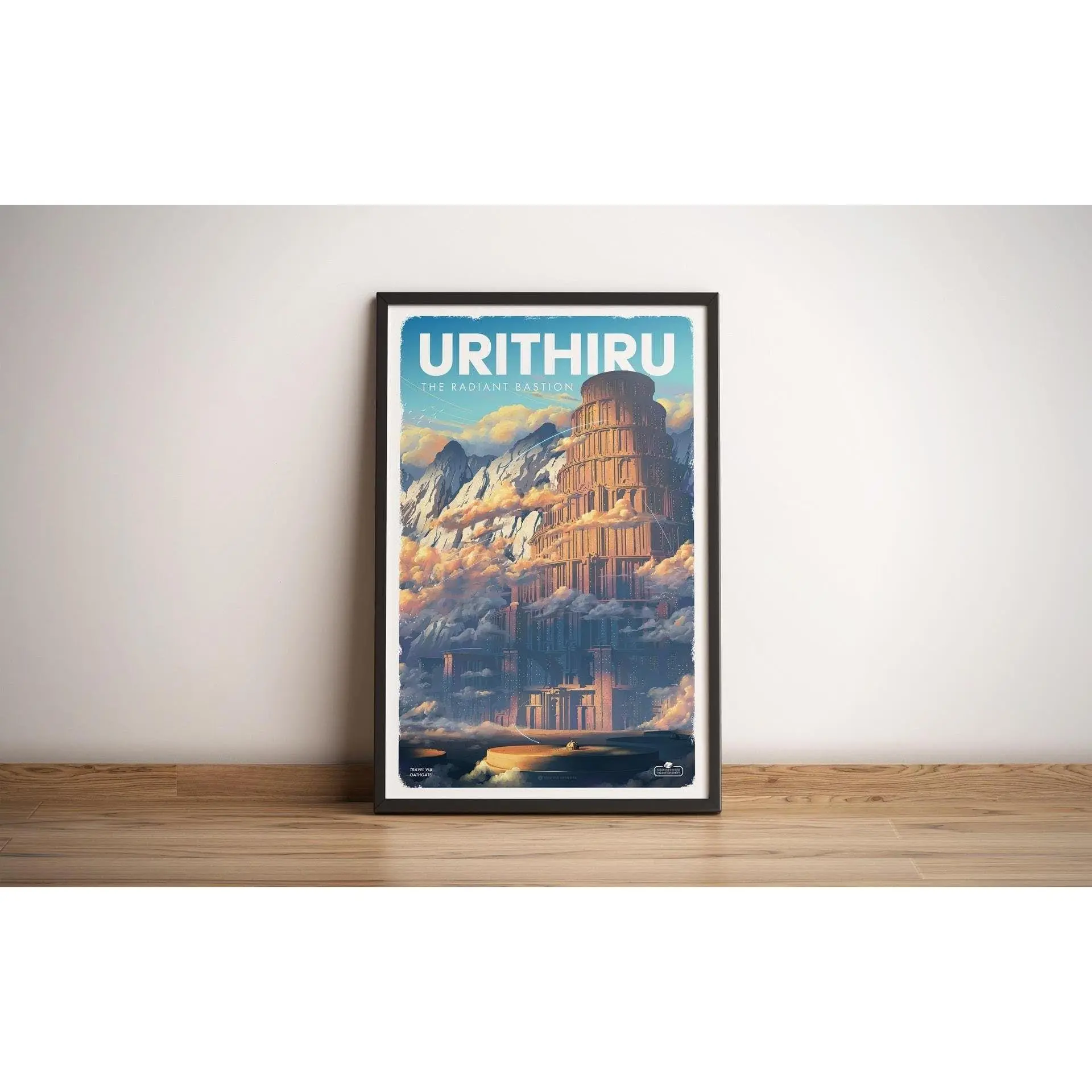 Urithiru Stormlight Archives Travel Poster, Retro Fantasy Cosmere Art Print, Classic Book Wall Decor, Sophisticated Aesthetic, Unframed Print Only