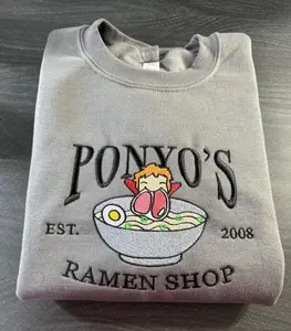 Embroidered PONYO Unisex Crewneck Sweatshirt