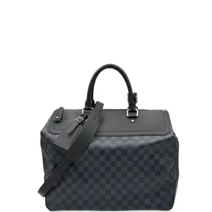 Pre-owned Louis Vuitton Leather tote bags Briefcase Damier Cobalt Blue Black (qy030126i0)