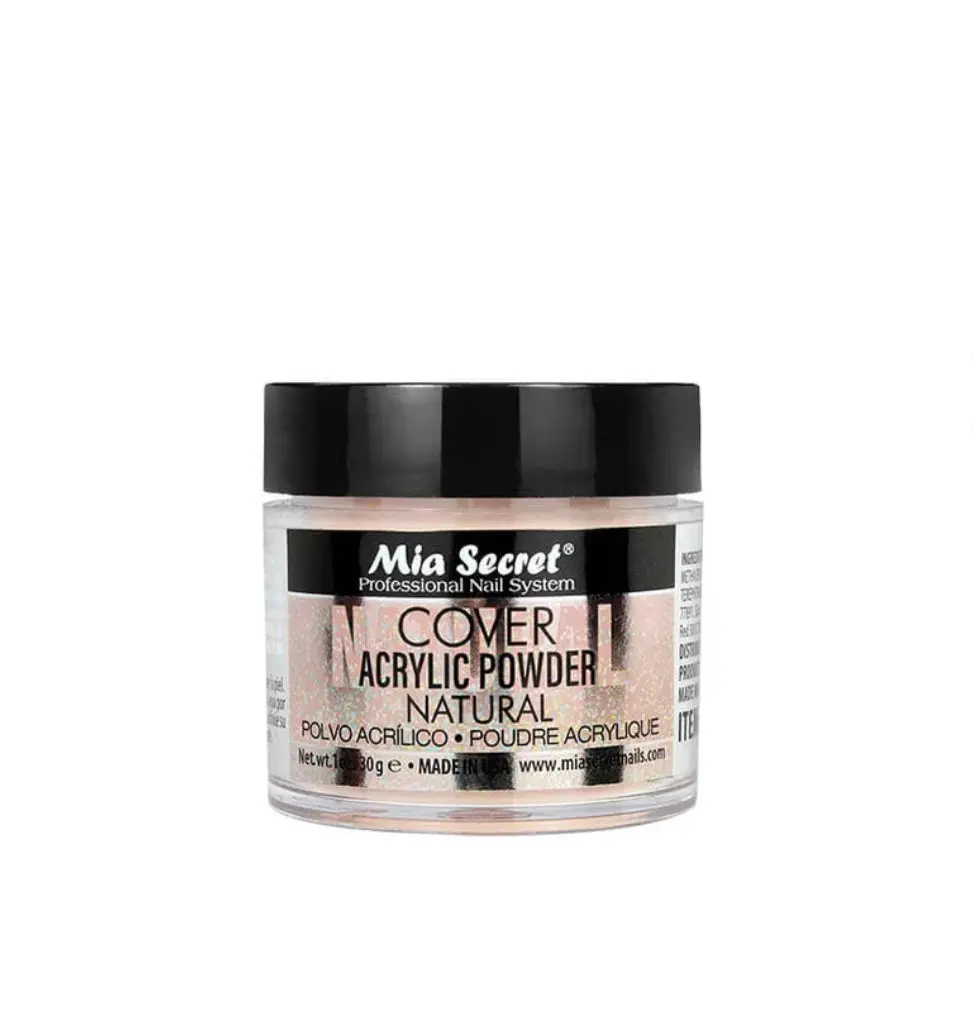 Mia Secret Natural Cover Acrylic Powder for Nail Art, Nail Care Jar, Nail Tech Supplies