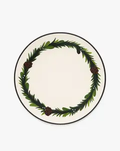 Winter Laurel Dinner Plate Set - Spruce