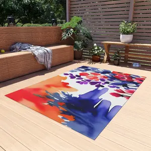 Area Rug, Abstract Serene Painting Design, Home Decor, Living Room Rug, Bedroom Mat, Floor Carpet, Dad Loss Memorial Gift