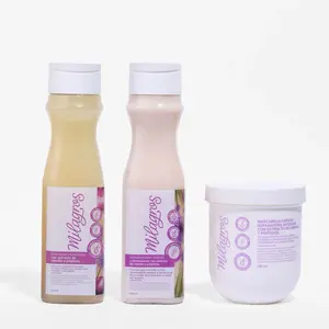 Milagros with Onion Extracts & Peptides - Shampoo, Conditioner & Mask Trio for Frizz Control, Hair Growth, and Damage Repair