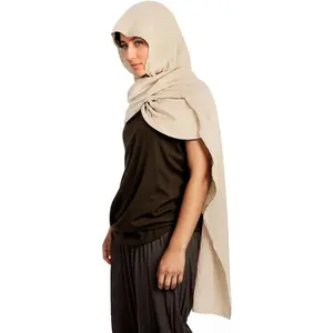Medieval Cape Shawl Scarf Hooded Scarf Linen Scarf Hooded Cowl