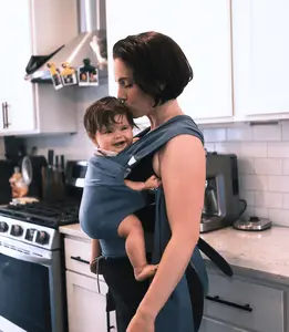 Brook Lalabu Simple Wrap Baby Wraps Carrier - Stylish Baby Sling Carrier for Newborns & Toddlers 13-28 lbs. Safety Tested, Easy-to-Use, Ergonomic, & Comfortable