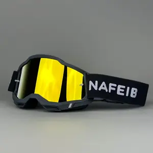 NAFIEB High-Performance OTG Goggles: Compatible with Prescription Glasses, Scratch/Dust Resistant, Airflow System, Secure, Adjustable. For Riding, Skiing. Ideal Holiday Gift.