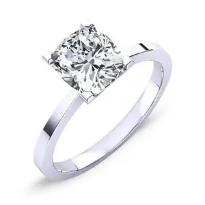 Lantana - Cushion Moissanite Engagement Ring