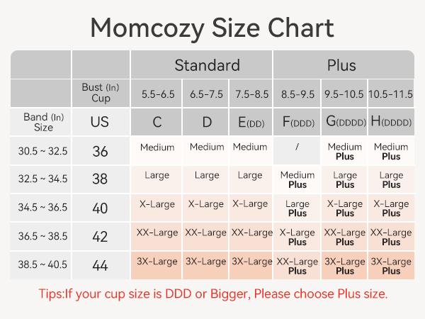 Momcozy Nursing Bras for Breastfeeding, HF018 Seamless Ultra Comfort Maternity Bra, Natural Shape, Pregnancy Sleep Bralette