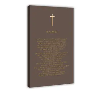 Orthodox Cross Stations of The Cross Tall Narrow Wall Art,Jesus Poster Christian Home Decor,Room Bible Verse Canvas,For Dining Room Living Room Church