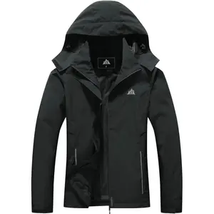 MOERDENG Women's Waterproof Rain Jacket Lightweight Raincoat Hooded Hiking Jacket Softshell Windbreaker season business banquet party muti pocket