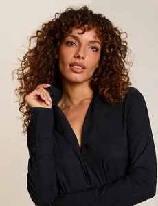 Classic Blousey Button Down Bodysuit