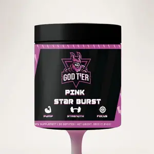 DivineSupps | Pink Star Burst Pre-workout | Caffeine Free, 30 Servings | Pump & Vascularity