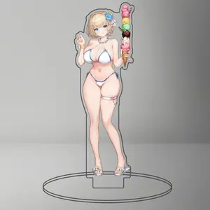 Anime Game Browndust2 Acrylic Stand 2nd Anniversary Justia Wilhelmina Eclipse Swimwear Stand Standing Plates Gifts Ornament Toys
