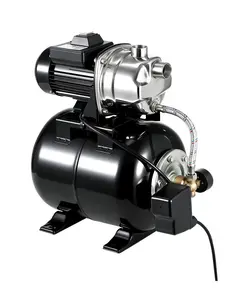 Garvee 1.6 HP Stainless Steel Shallow Well Pump with Pressure Tank, 1320 GPH Automatic Pressure Switch, Water Jet Irrigation Pump, for Home, Farm, Garden & Yard, Black