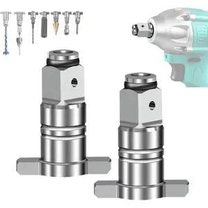 Electric Wrench Accessories With Internal Strong Magnet for Bits Drills, 2 Counts Shaft Conversion Head Charging Accessories, Heavy Duty Drill Bit Converter Tool.