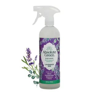Lavender Spa All-Purpose Cleaner Spray, Non-Toxic, Kitchen, Bath, Countertop, Stainless, Home and Office, Safe around Kids and Pets, Natural Lavender Spa Scent