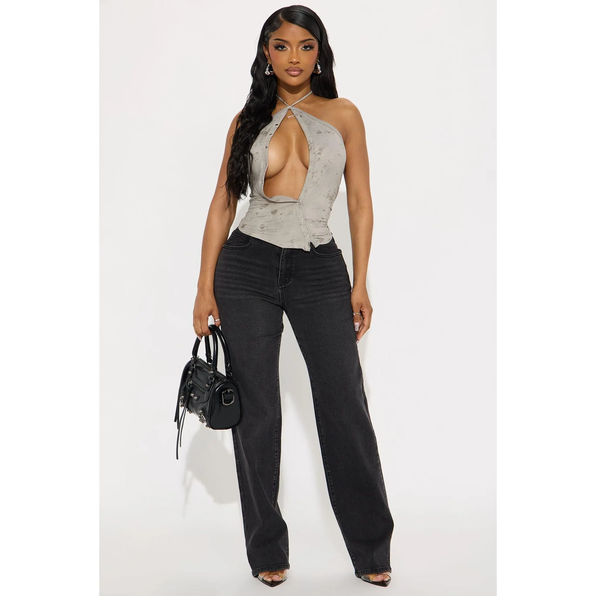 Tall Nova 90s Straight Leg Jeans - Black Wash
