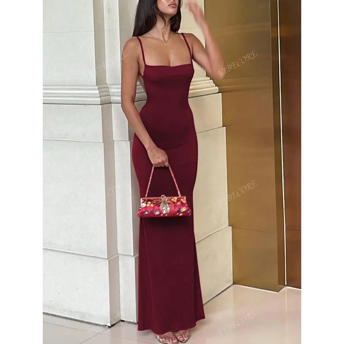 Women Solid Slit Bodycon Backless Sexy Elegant Dress Night Out Party Club Vacation Beach Spring Summer Casual Clothes - TikTok Shop Women Solid Slit Bodycon Backless Sexy Elegant Dress Night Out Party Club Vacation Beach Spring Summer Casual Clothes - TikTok Shop