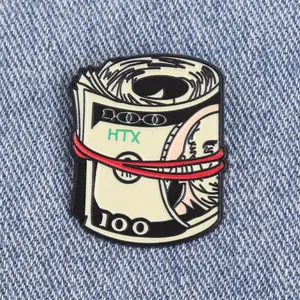 Money World Enamel Pin Brooch Lapel Badge Fun Gift for Friends