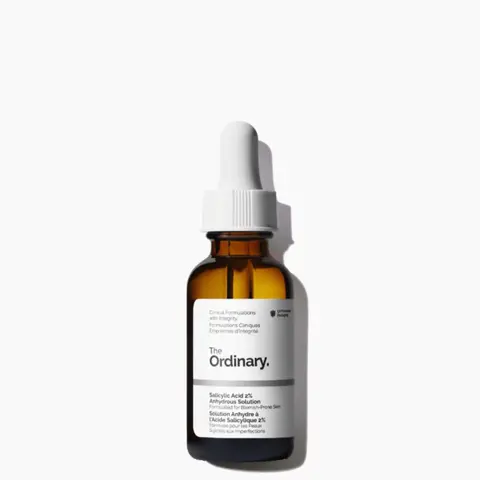 The Ordinary Salicylic Acid 2% Anhydrous Solution, Gentle Exfoliating Serum for Blemish-Prone Skin and Uneven Texture, 1 Fl Oz