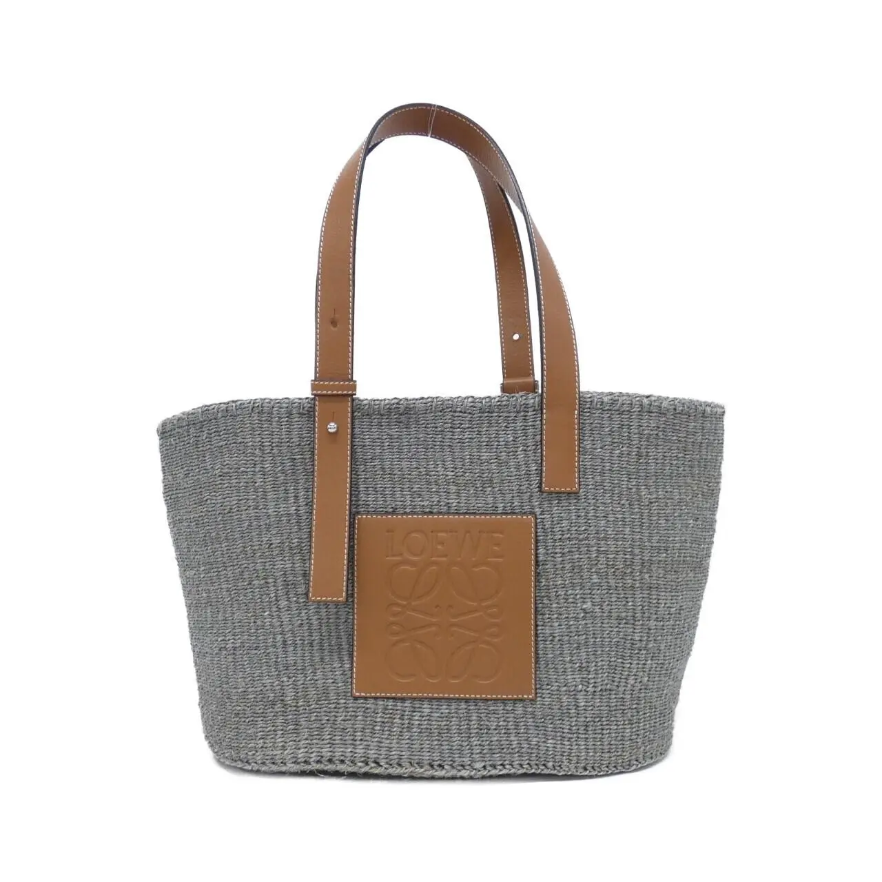 Pre-owned Loewe Calfskin Tote Bags Sisal Handbag