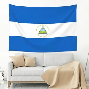 Nicaragua Flag Wall Hanging Tapestry 60x40 Inch Nicaragua Flags Wall Hanging Tapestry for Bedroom Living Room Dorm