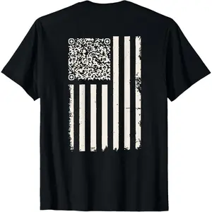 Trump Dance QR Funny design on back T-Shirt J8L